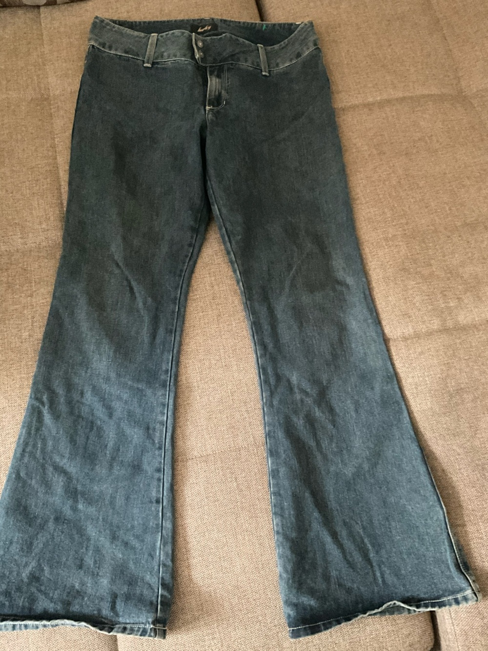 Hurley Women’s Teal-Green Flare Jeans